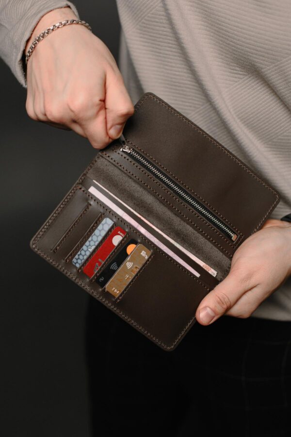 Портмоне мужское Skill коричневое