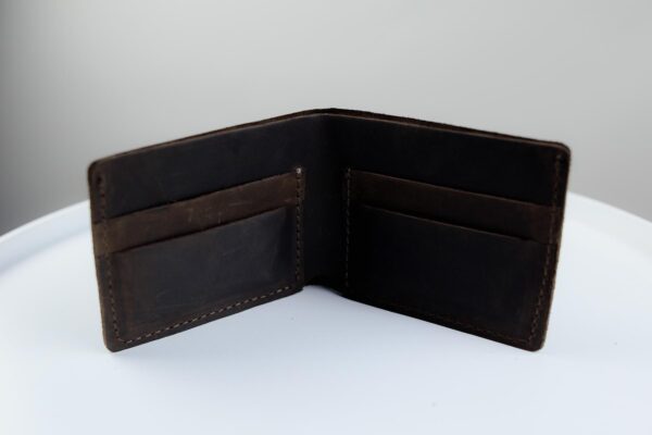 Кошелек бифолд мужской Skill Crazy Horse коричневый