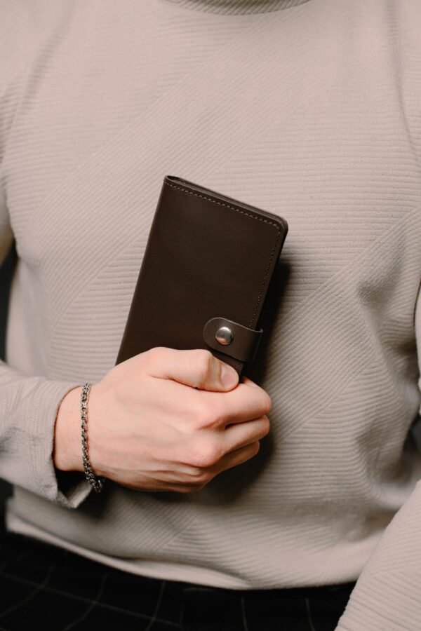 Портмоне мужское Skill коричневое