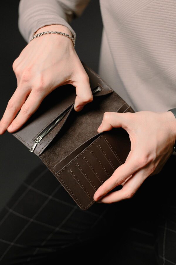 Портмоне мужское Skill коричневое