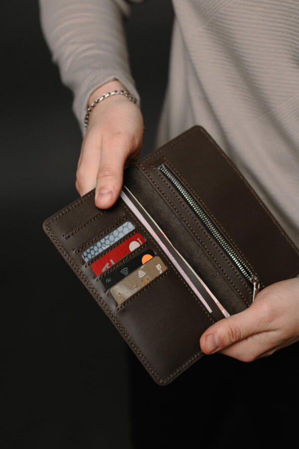 Портмоне мужское Skill коричневое