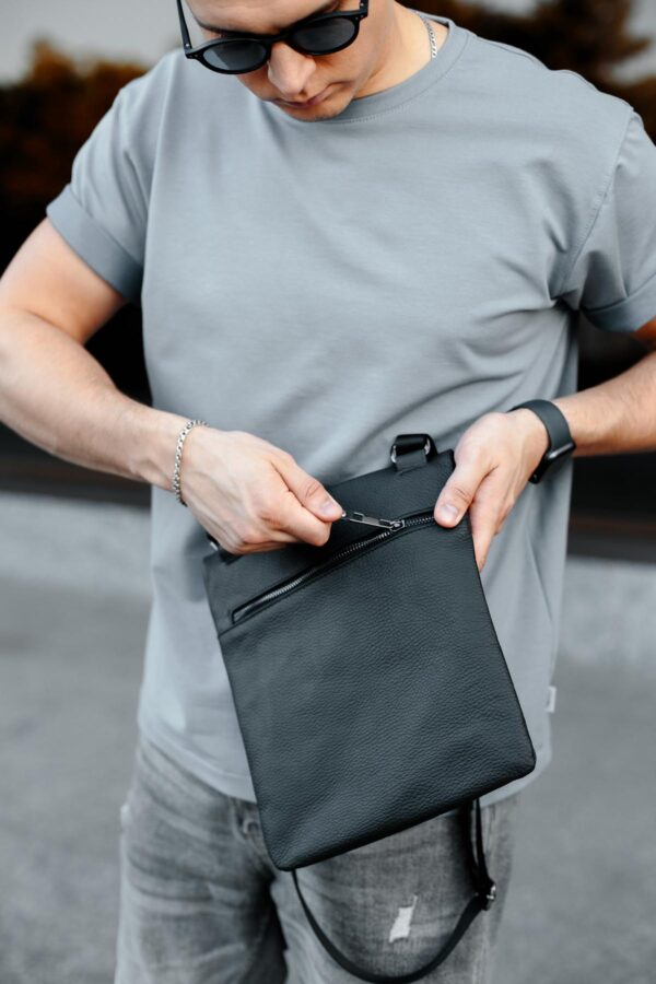 Сумка мессенджер мужская Skill Bizz черная