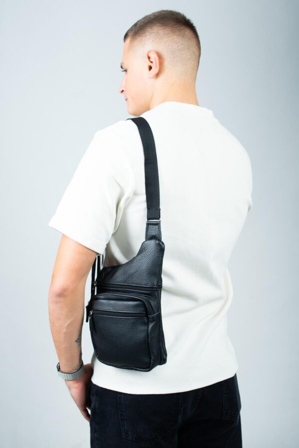 Сумка слінг чоловіча Skill чорна