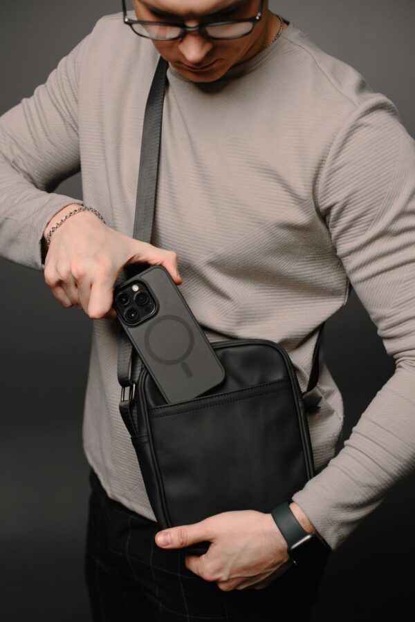 Сумка месенджер чоловіча Skill Light чорна