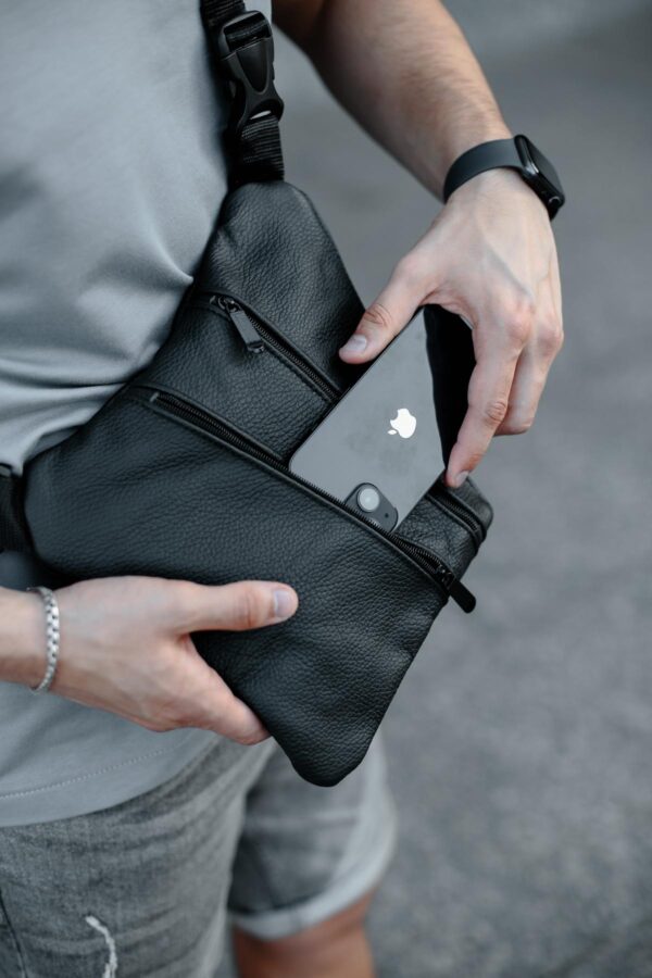 Сумка слінг чоловіча Skill чорна