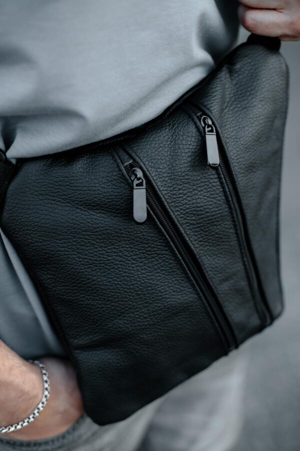 Сумка слінг чоловіча Skill чорна