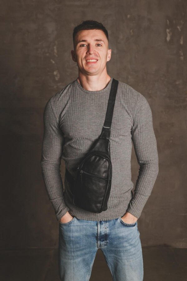 Сумка слінг чоловіча Skill чорна