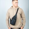 Сумка слінг чоловіча Skill чорна