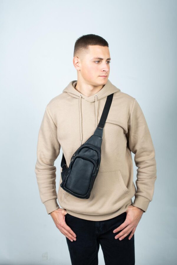 Сумка слінг чоловіча Skill чорна