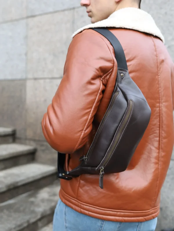 Бананка мужская Miros Brooklyn коричневая