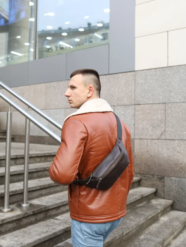 Бананка мужская Miros Brooklyn коричневая