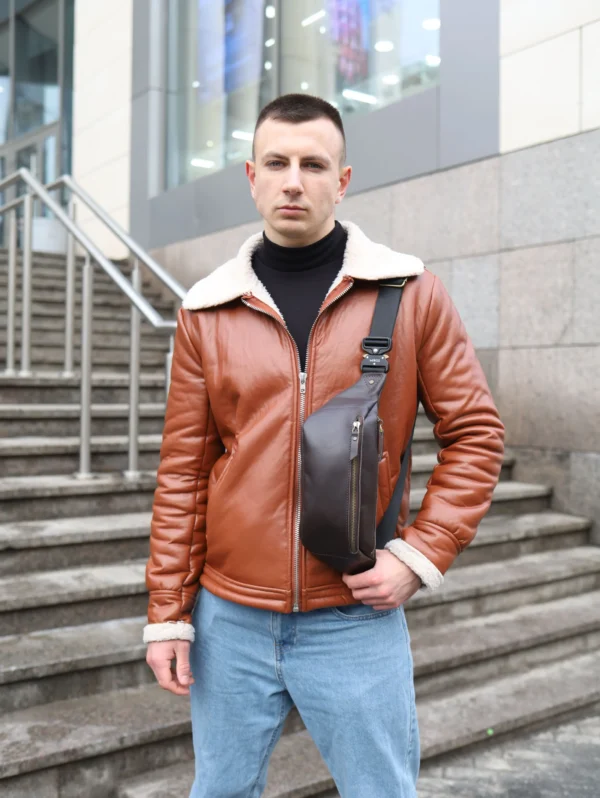 Бананка мужская Miros Brooklyn коричневая