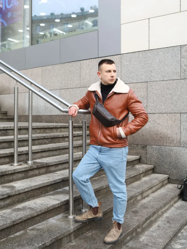 Бананка мужская Miros Brooklyn коричневая