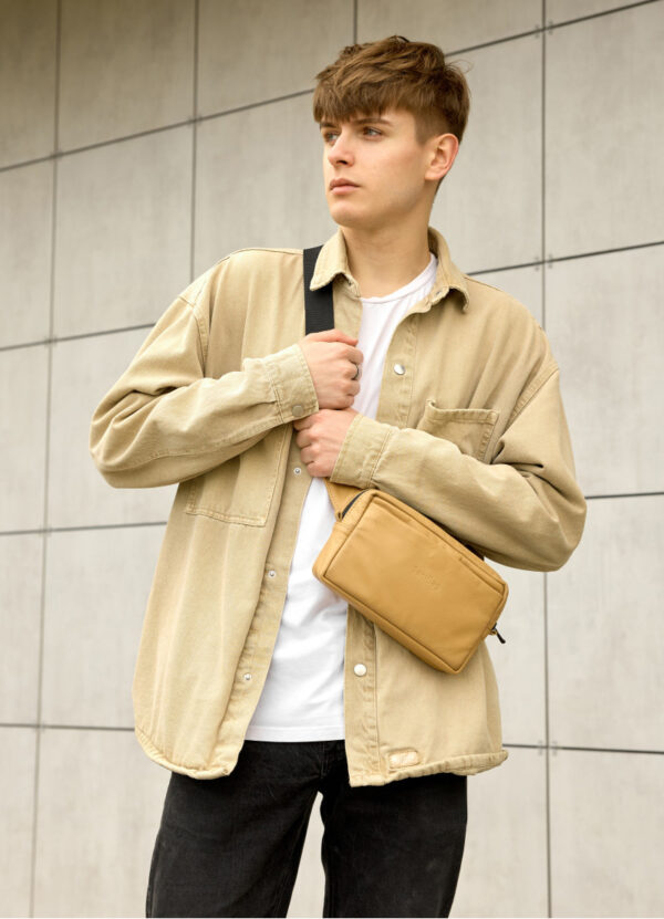 Бананка мужская Sambag Harvi бежевая