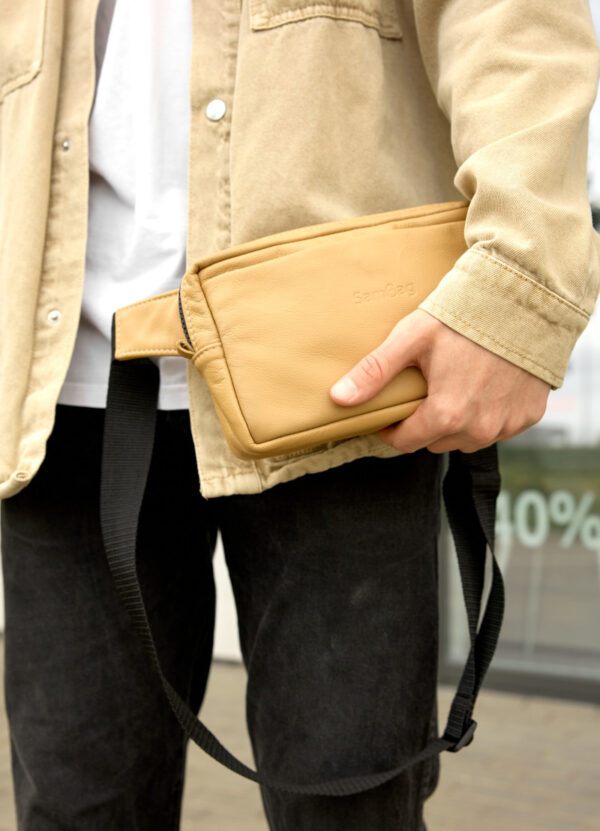 Бананка мужская Sambag Harvi бежевая