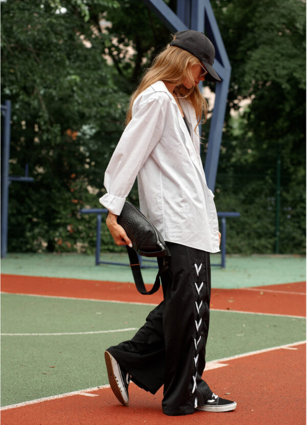 Бананка женская Sambag Holster MSH черная с принтом крокодил