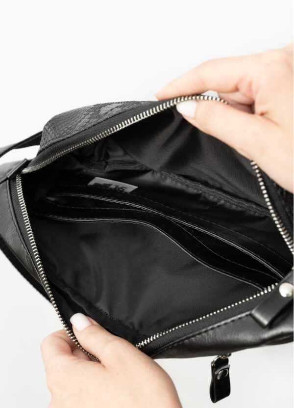 Бананка женская Sambag Holster MSH черная с принтом крокодил