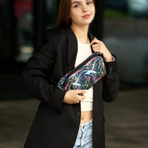 Бананка женская тканевая Sambag Holster MSH нави с принтом