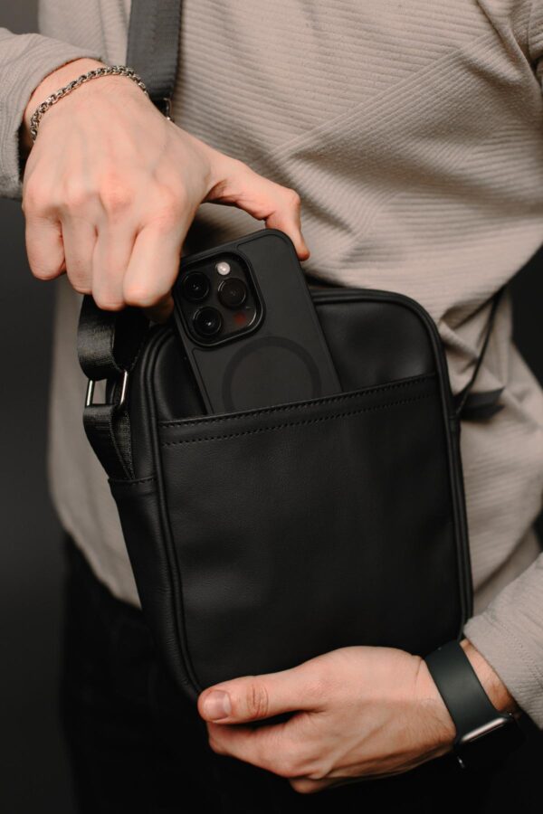 Сумка месенджер чоловіча Skill Light чорна