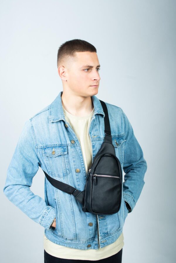 Сумка слинг мужская Skill черная