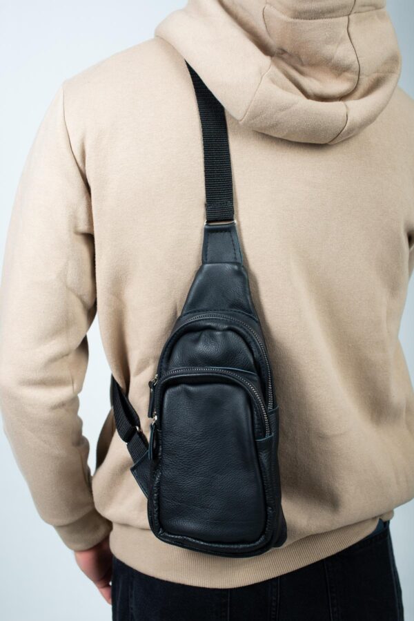 Сумка слінг чоловіча Skill чорна