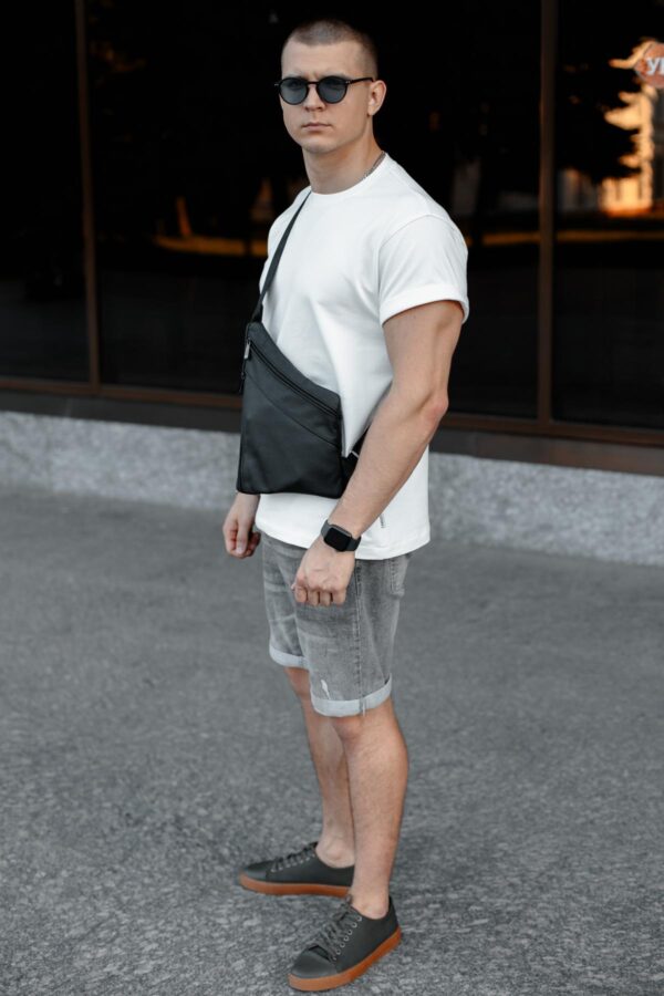 Сумка слінг чоловіча Skill чорна