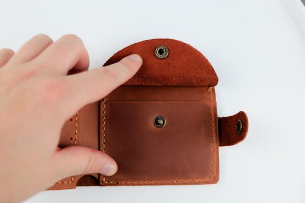 Кошелек мужской Skill Crazy Horse тиснение крокодил коричневый