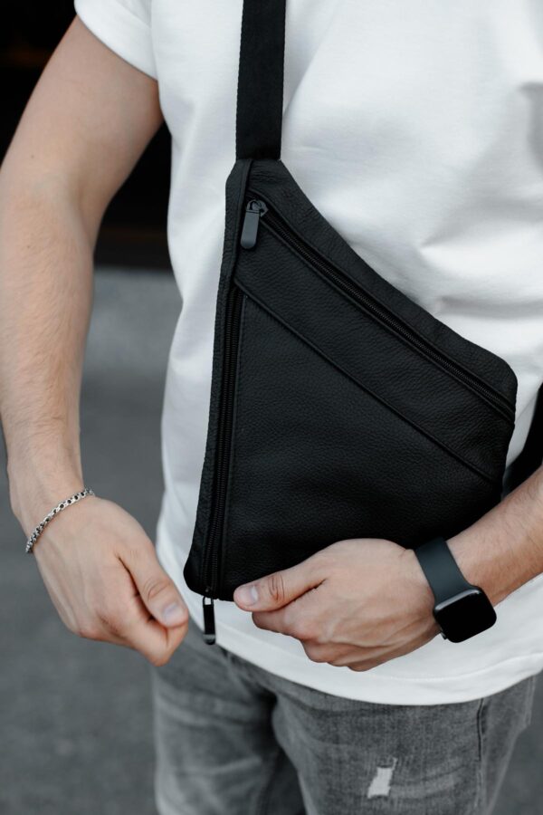 Сумка слінг чоловіча Skill чорна