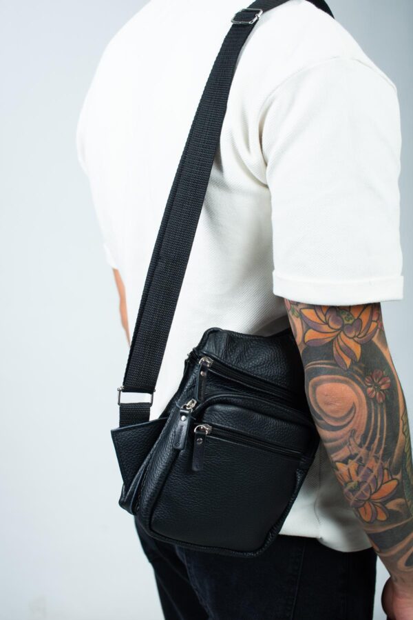 Сумка слінг чоловіча Skill чорна