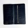 Портмоне мужское Skill тиснение крокодил черное