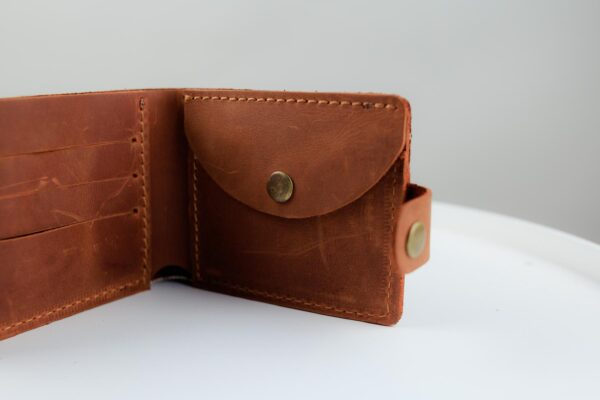 Кошелек мужской Skill Crazy Horse тиснение крокодил коричневый