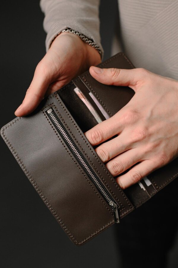 Портмоне мужское Skill коричневое