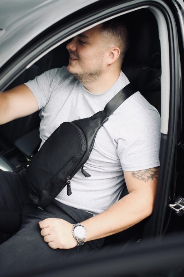 Сумка слінг чоловіча Skill Slow чорна