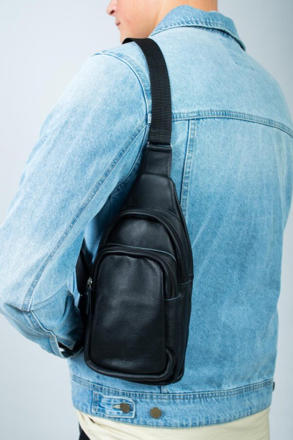 Сумка слінг чоловіча Skill чорна