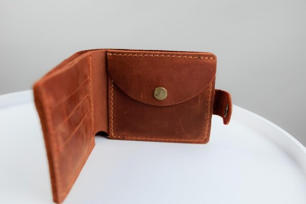 Кошелек мужской Skill Crazy Horse тиснение крокодил коричневый