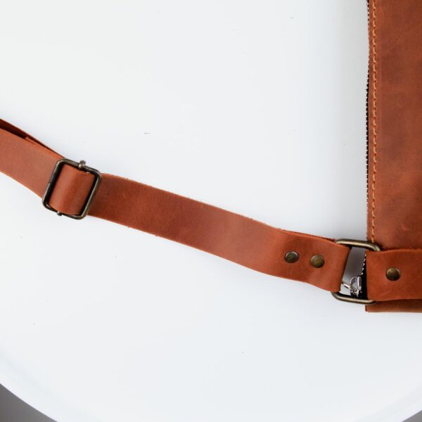 Сумка мессенджер мужская Skill Crazy Horse коричневая