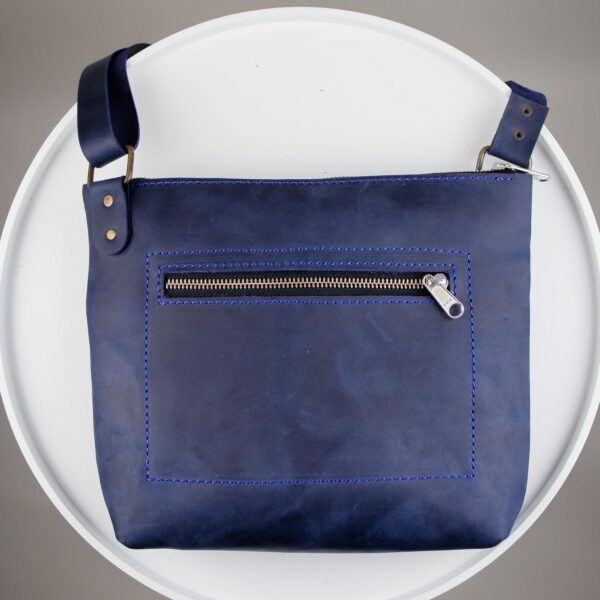 Сумка месенджер чоловіча Skill Crazy Horse синя