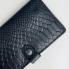 Портмоне мужское Skill тиснение питон черное