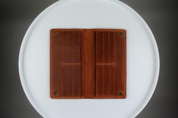 Портмоне мужское Skill Crazy Horse тиснение крокодил коричневое