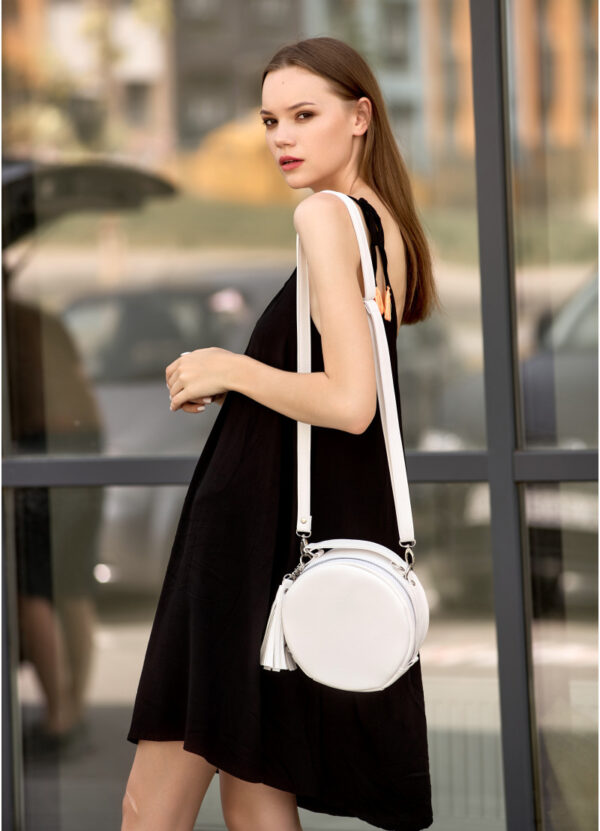 Сумка крос-боді жіноча Sambag Bale біла