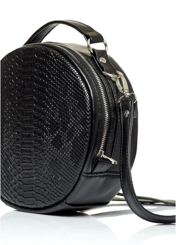 Сумка кросс-боди женская Sambag Bale крокодил черная