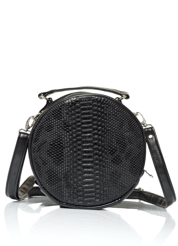 Сумка кросс-боди женская Sambag Bale крокодил черная