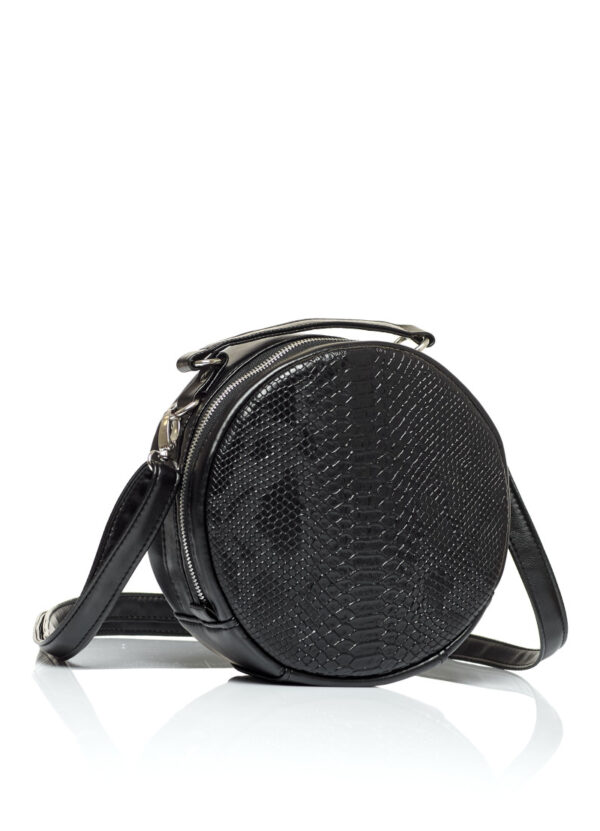 Сумка кросс-боди женская Sambag Bale крокодил черная