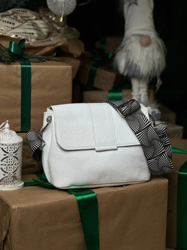 Сумка женская кросс-боди Miros Марокко белая