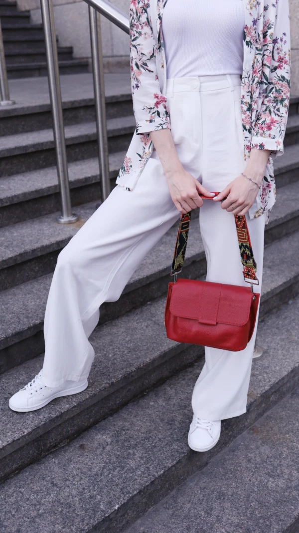 Сумка женская кросс-боди Miros Марокко красная