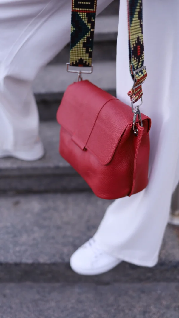 Сумка женская кросс-боди Miros Марокко красная