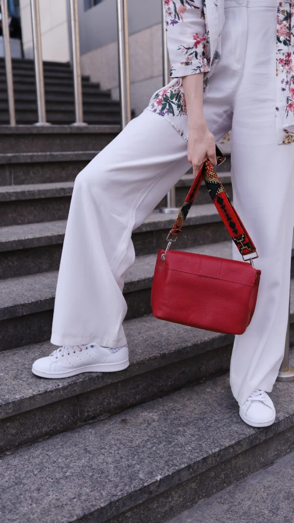 Сумка женская кросс-боди Miros Марокко красная