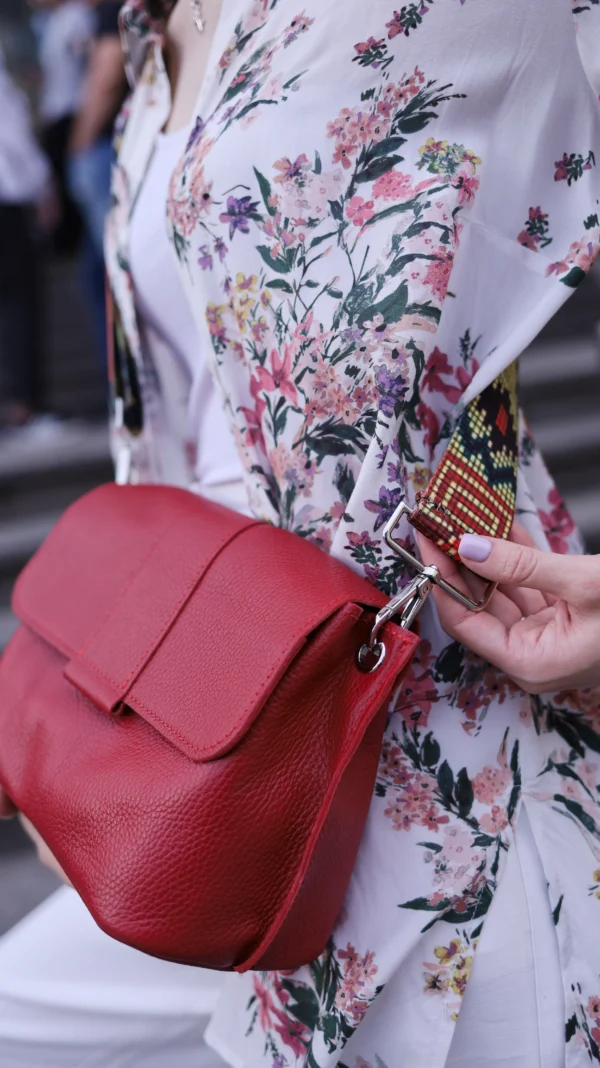 Сумка женская кросс-боди Miros Марокко красная