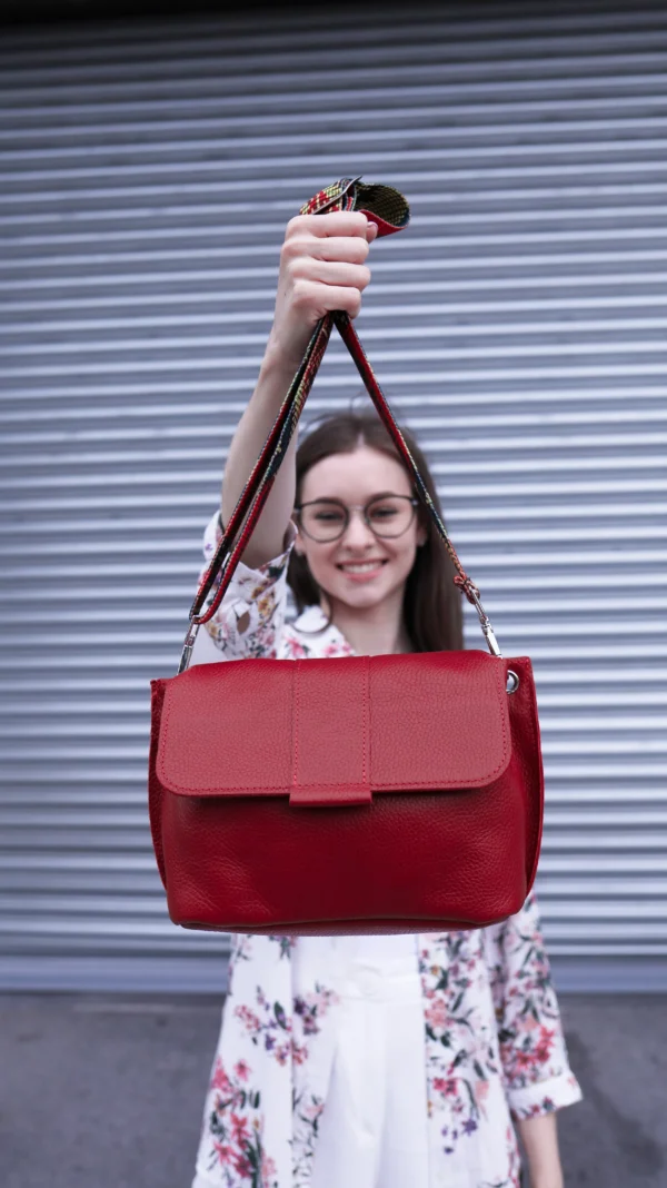 Сумка женская кросс-боди Miros Марокко красная