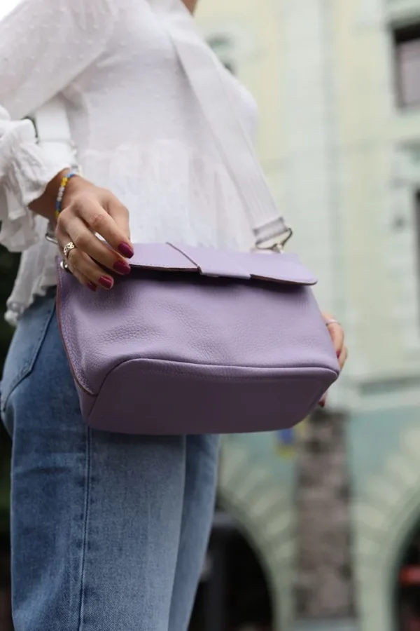 Сумка крос-боді жіноча Miros Марокко фіолетова